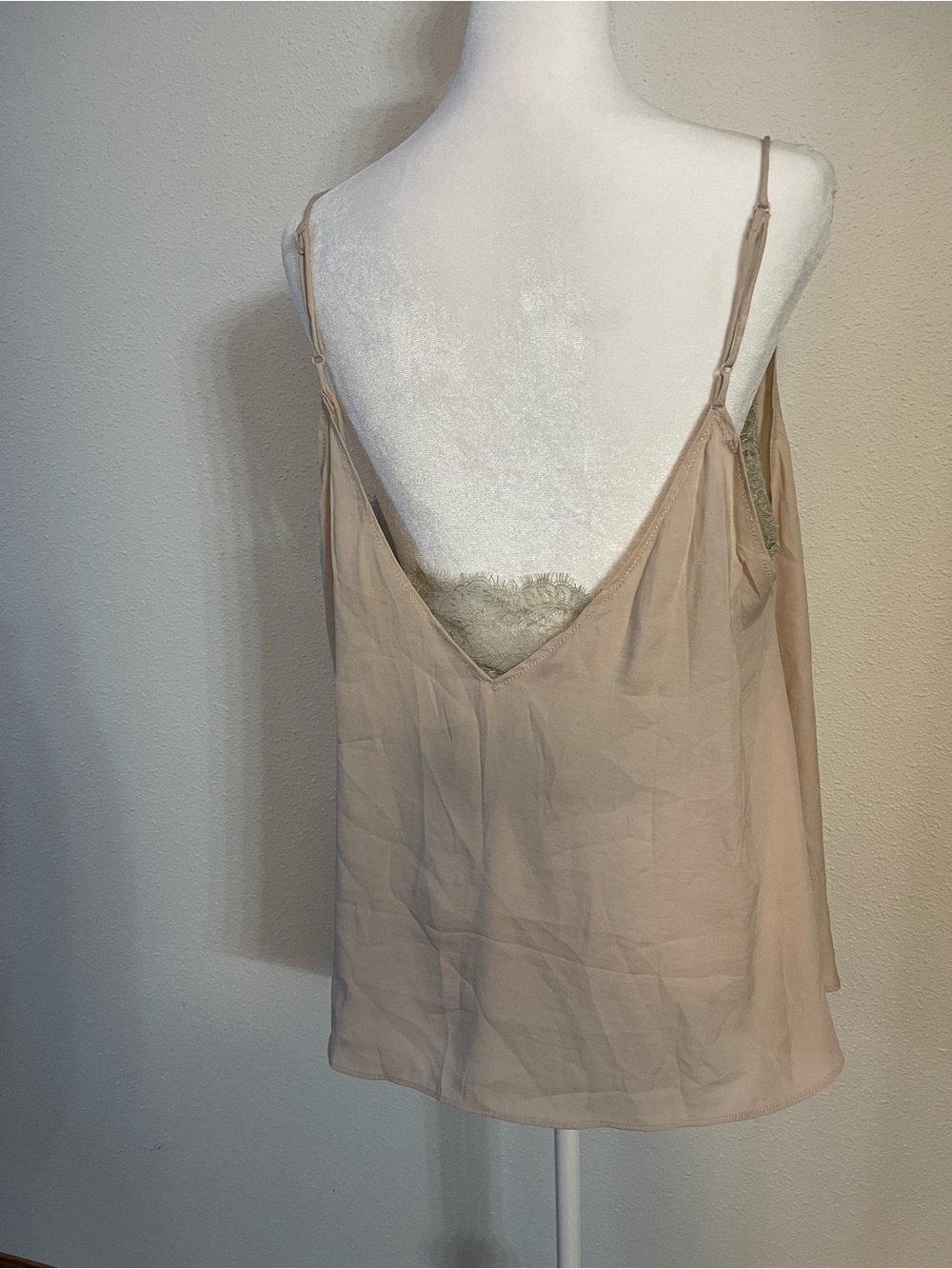Free People Lace/Satin Tank - Picture 3 of 5